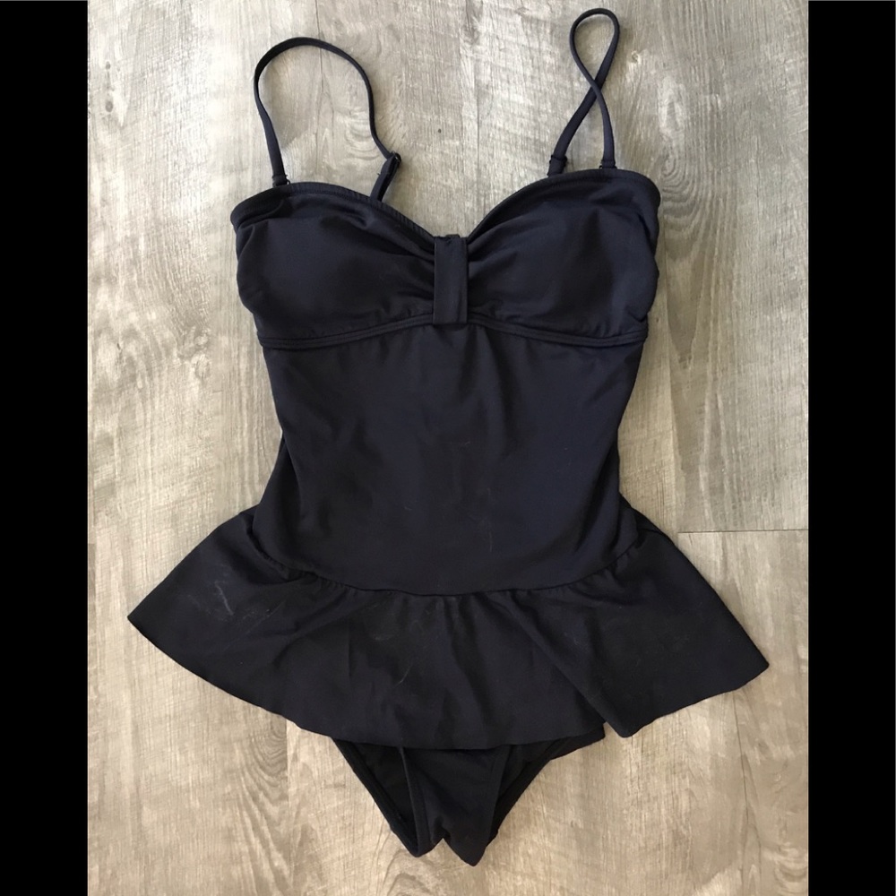 NWT BCBGeneration One Piece Black Swimsuit Sz S